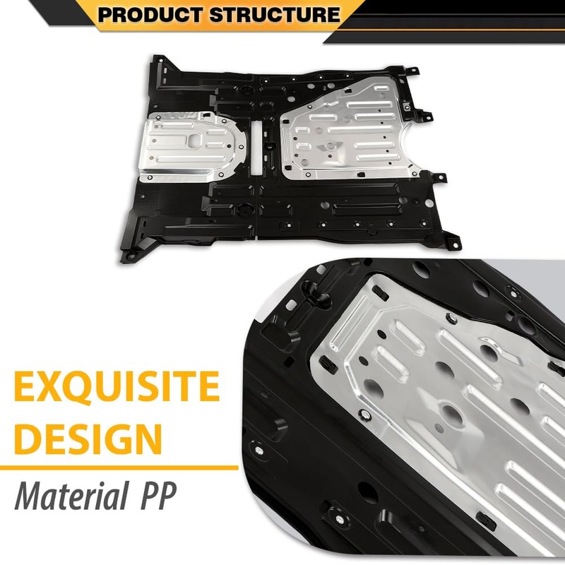 CNNELL Front Center Engine Lower Undercar Shield Compatible with Honda