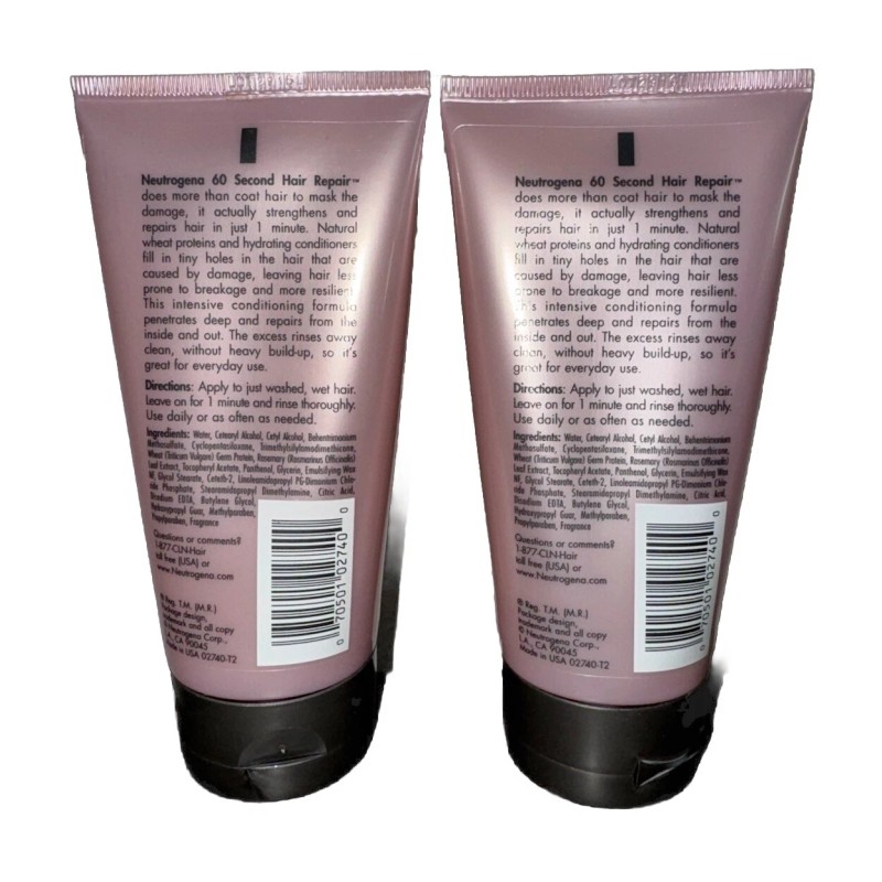 Neutrogena Lot of 2 - Neutrogena Replenishing 60 Second Hair