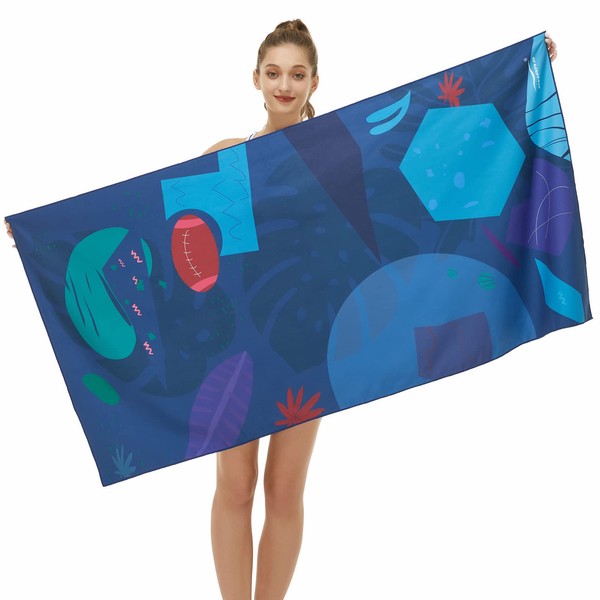 CHARS Microfibre Beach Towel XXL Camping Towel Quick-Drying Towel Sand-Free