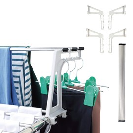 Letusto W-Rack Laundry Clothes Drying Rack - Indoor & Outdoor Folding Clothing Rack Foldable - Stainless Steel Laundry Garment Dryer Stand (Extension-Only)