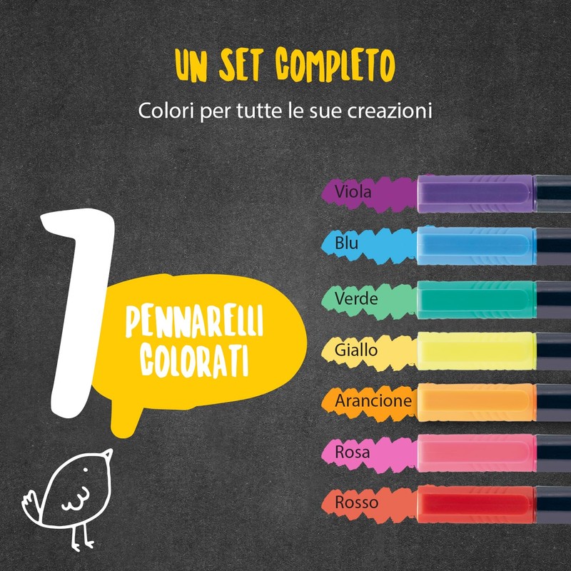 Securit BL-SMA100-V7-AS Original Chalk Marker Kreidemarker, Buchstabendruck, Multicolor, S