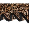 Allegra K Women's Pleated Scarf, Neckerchief, Leopard Print, Rhombus Shape,