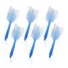 XMNIVATE 6-Piece Dart Shaft, Winged Dart Shaft, Blue Transparent Dart