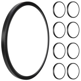 WKONCLDY 3200lm LED Flush Mount Ceiling Light, Super Slim 12 inch LED Ceiling Light, 5000K LED Ceiling Light for Bedroom, Living Room, Dining Room,Garage,Office (Black, 8 Pack)