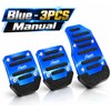 Non-Slip Aluminum Car Pedal Covers for Automatic & Manual Cars