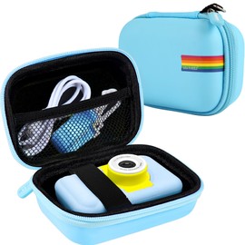 Leayjeen Children's Camera Protective Case Compatible with Grepro/Gofunly/Goopow/YunLone/AONISE/Dwfit/Kriogor/Hangrui Children's Digital Camera Protective Case (Case Only), blue, camera bags