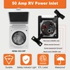 Ficstar 50 AMP RV Power Inlet Twist Lock RV Shore