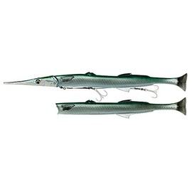Savage Salt 3D Line Thru Needlefish Pulsetail 2+1 30cm 85g Green Needlefish (69713)