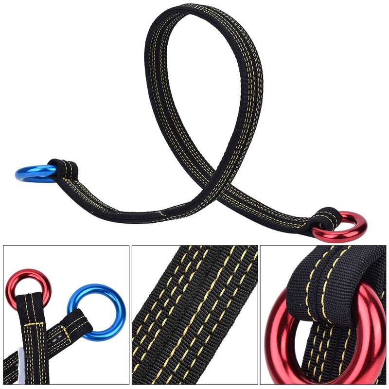 Durable Climbing Rescue Wire Lanyard with Two Hanging Rings for