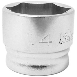 Ko-Ken Tool Co. Z-EAL 2400MZ-14 Hex Socket, Drive Size 0.3 inch (6.35) x Standards 0.6 inch (14 mm), 1 Piece