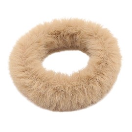 GOMINIMO Furry Plush Hair Tie Scrunchie (Coffee) OR17-27