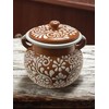Handmade Clay Bean Pot – 9x9 Inch Mexican Barro Stew