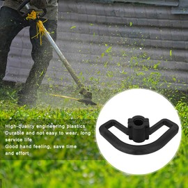 2Pcs Mower Handle, Loop Shaft Weed Cutter Handle Parts for Lawn Mower Chainsaw/String Trimmer/Brush Cutter Trimmer Mower Handle 21mm Blcak