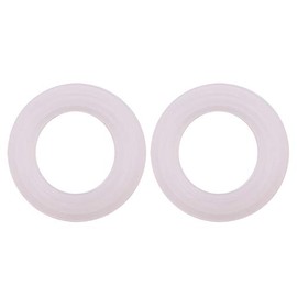 DERNORD Silicone Sanitary Gasket, 3/4" Tri-Clamp O Rings 0.62 Inch ID 0.86 Inch OD (Pack of 2)
