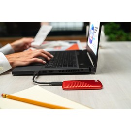 WD 1TB My Passport SSD Portable External Solid State Drive, Red, Sturdy and Blazing Fast, Password Protection with Hardware Encryption - WDBAGF0010BRD-WESN