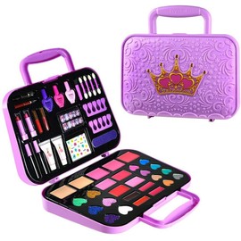 Toysical Princess Big Makeup Kit Non Toxic, Princess Play Makeup Set - Purple