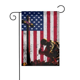 Thank You Veterans Outdoor Flag Memorial Day Spring Summer Garden flag 12x18 in Indoor House Yard Double Sided Flags Garden Decor Holiday