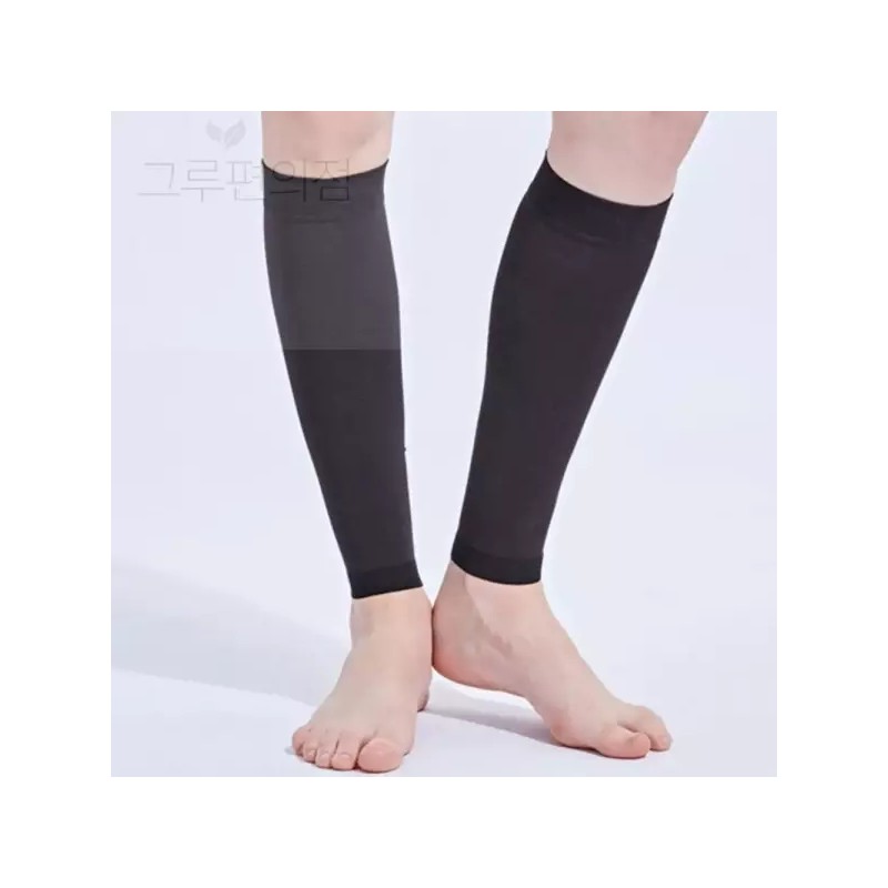 Unknown or Alsudo Eobsneun 슬림온 종아리 압박밴드 블랙(L) 다리압박밴드 다리붓기빼기