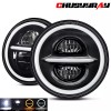 CHUSYYRAY New Pair 7" inch Round LED Headlights High Low