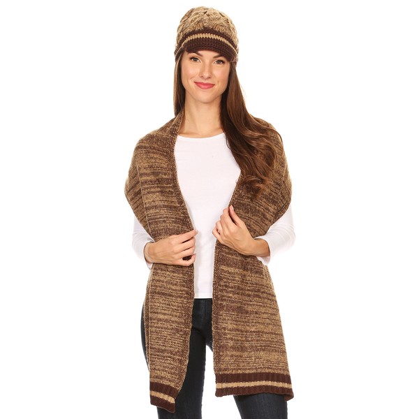 Sakkas 1756 - Theo Unisex Warm Winter Heather and stripes