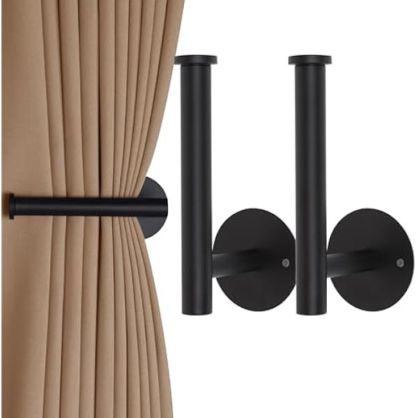 2 Pack Curtain Holdbacks No Drill Curtain Tiebacks Adhesive Curtain