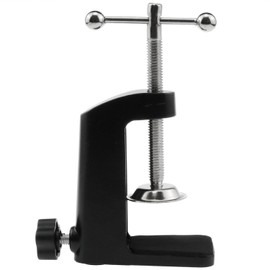 AYLIFU 1PCS Black Aluminum Alloy Desk C-Clamp Desk Light Mounting Cantilever Bracket With Adjustable Screws for Microphone Arm and Desktop Table Lamp