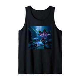 Electric Blue Acara Cichlids Fantasy Surreal Aquarium Fish Tank Top