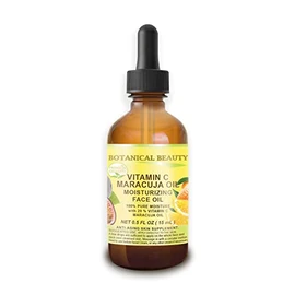 Botanical Beauty VITAMIN C MARACUJA Oil. Moisturizing Face Oil. Anti-aging, regenerating and nourishing. 20% Vitamin C and 100% Pure Maracuja Oil. 0.5 Fl. Oz - 15 ml