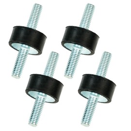 Selyse Pack of 4 Rubber Vibration Dampers, Shock Absorbers, Silentblock, Rubber Metal Insulators, Vibration Damper for Cars, Boats, Machines (VV M6 x 18/20 x 10 mm)