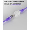 VANDESAIL RJ45 Cat6 Keystone Coupler, 40-Pack Cat 6 Keystone Jack