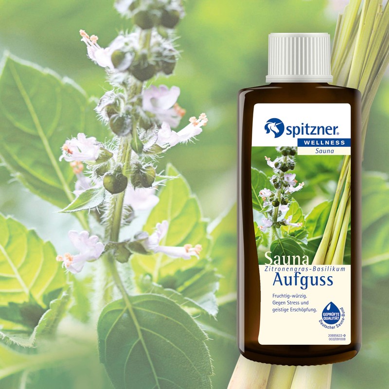 Spitzner Sauna Infusion Lemongrass – Basil (190 ml) Concentrate