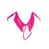 fringe breast collar paracord horse tack hot pink