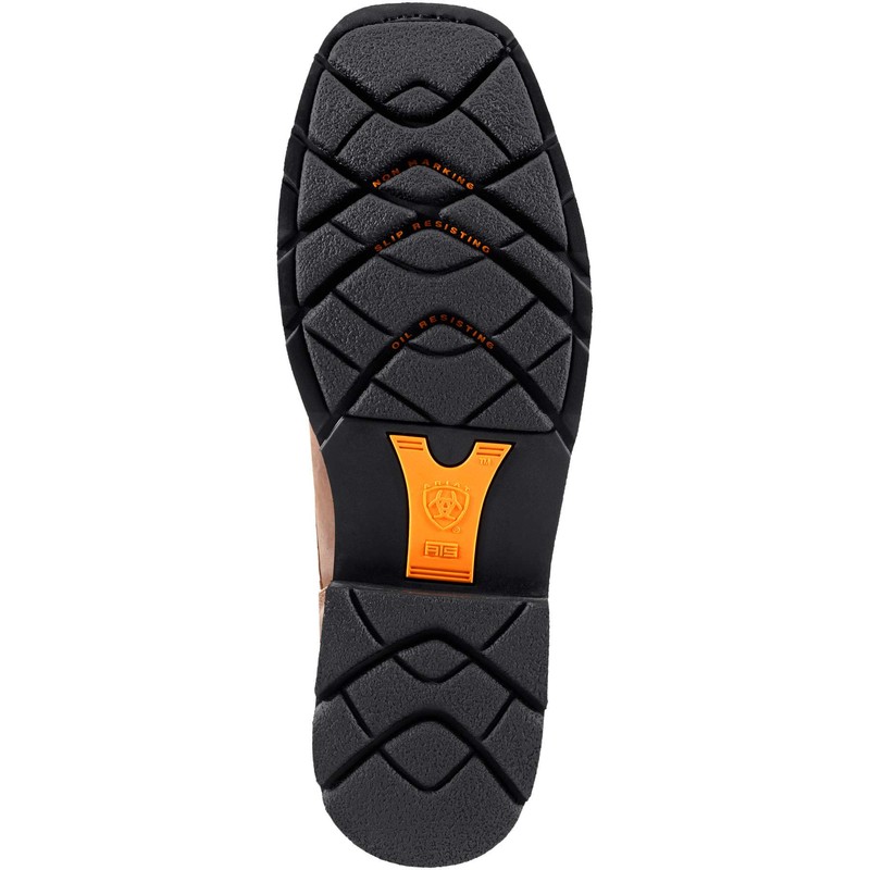 ARIAT Mens Cascade 8" Wide Square Toe Work Boot Alamo