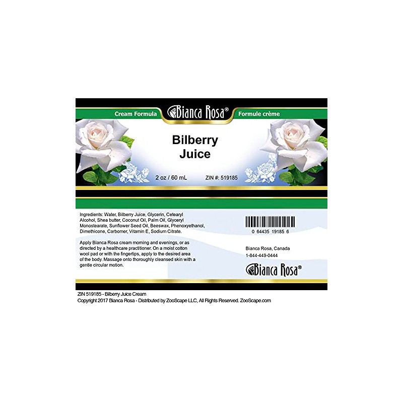 Bianca Rosa Bilberry Juice Cream (2 oz, ZIN: 519185) -