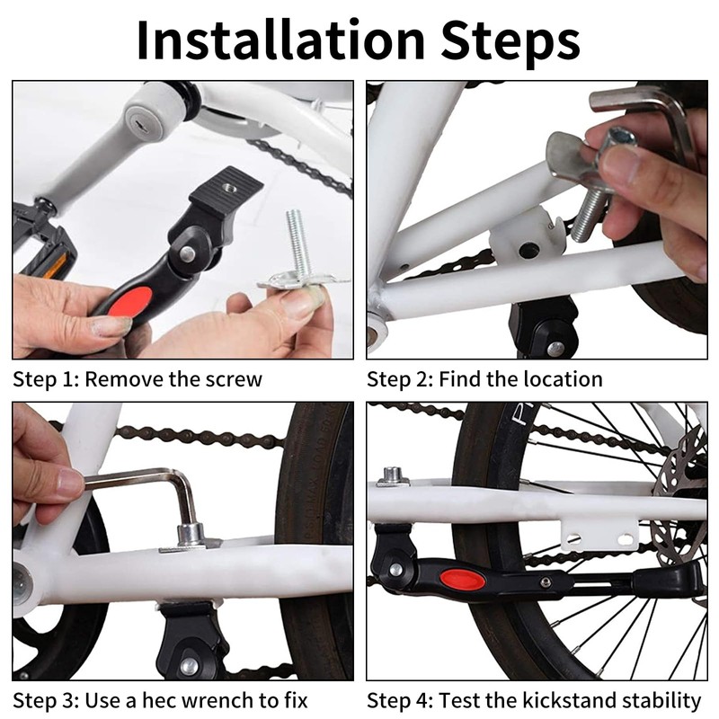 OAMCE - Soporte de bicicleta ajustable para bicicletas de 16