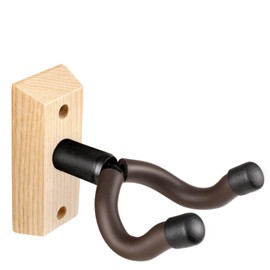 Guitar Wall Mount, Ash Wood Guitar Hanger, U-Shaped Guitar Wall Hanger Mount, Guitar Holder Hook Stand Wall Mount Guitar Accessories for Acoustic, Electric Guitar, Banjo, Bass, Ukulele