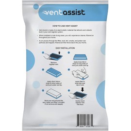 Vent Assist Premium Air Vent Filters for Home - 4" x 10" MERV 8 Electrostatic Floor Vent Filters That Trap Dust, Dirt, Smoke, Pollen, Hair - 90 Day Filtration (12 Pack)