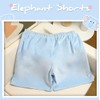 Unisex Cartoon Elephant Shorts Cute Animal Pants Big Nose and