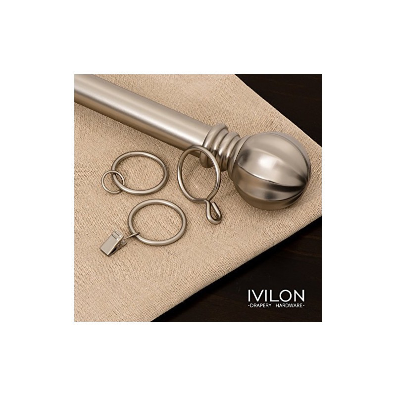 Ivilon Drapery Eyelet Curtain Rings - 1.7" Ring for Curtain