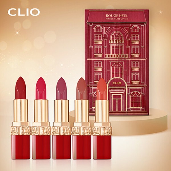 Clio Rouge Heel Lipstick Milano Edition 5 Colors 1 Set