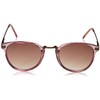 A.J. Morgan Castro Round Sunglasses, Crystal Light Pink, 49 mm