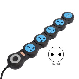10A Multifunctional Power Strip Socket 5 Sockets Outlet with USB Port 2500-3000W