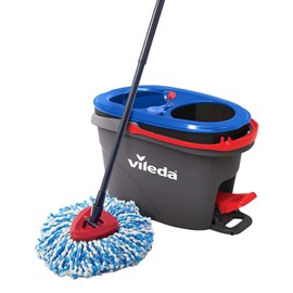 Vileda Sistema de Limpieza Rinse Clean - Cubo con Pedal Mas Trapeador de Microfibra