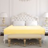sourcing map Satin Fitted Sheet, Solid Silky 12" Deep Pocket