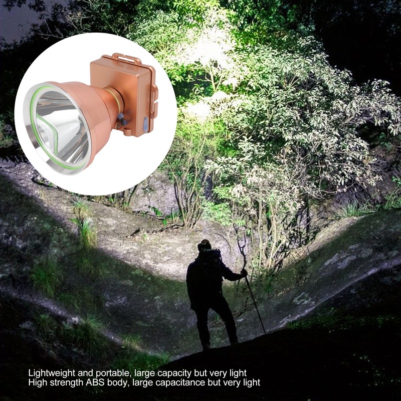 LED Torch Headlamp High Light Beam USB Charging 4800MAH Miner