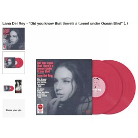 LANA DEL REY DID YOU KNOW THERE’S A TUNNEL UNDER OCEAN DARK PINK VINYL SHIPPED
