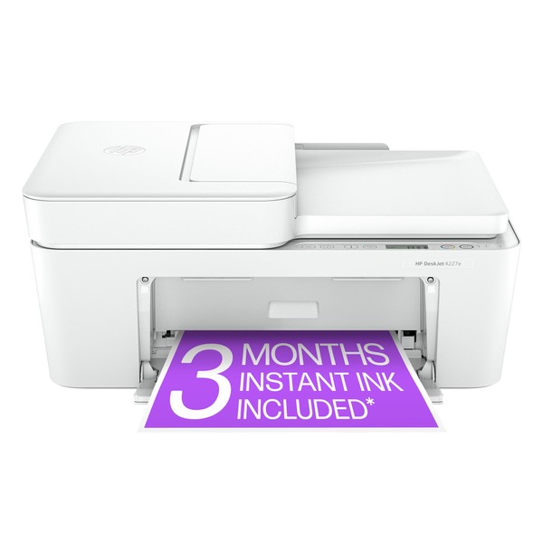 HP DeskJet 4227e Wireless All-in-One Color Inkjet Printer, Scanner, Copier,