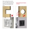 HOCONNIE Invisible Recessed Handle Door Handle Sets Pocket Door Lock