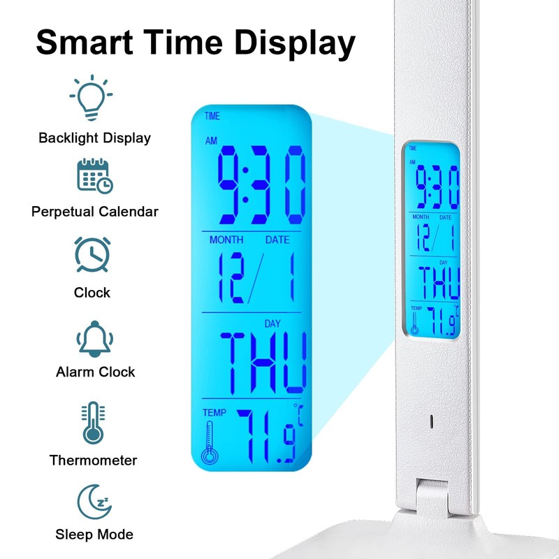 LAOPAO Desk Lamp with 10W Wireless Charging and USB Charging