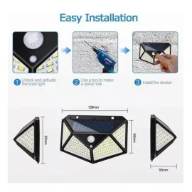 Sihangark 2 Lamparas Luz Led Celda Solar Sensor De Movimiento